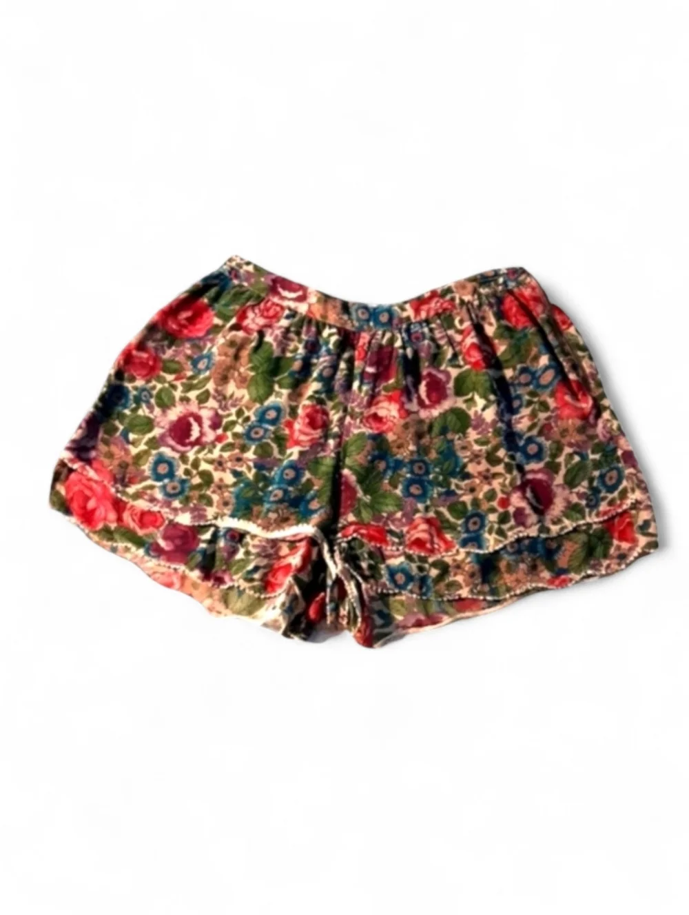 Topshop Floral Print Lightweight Shorts Womens Size 4